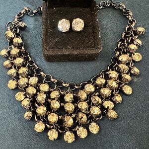 Banana Republic necklace with matching earrings. Like new.